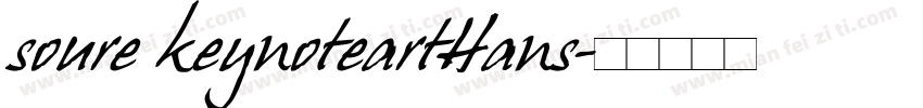 soure keynoteartHans字体转换